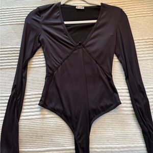 Free people body suit xs black worn once perfect condition